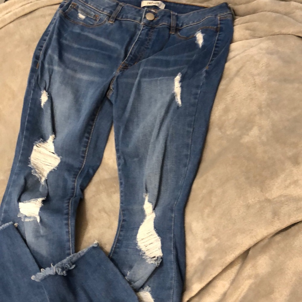 Charlotte Russe distressed skinny jeans